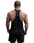 HVYMTL Lifting Club Performance Stringer | Stretch Muscle Fit (Black)