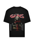 HVYMTL "Gains World Tour" Oversized Tee | 220GSM Heavyweight (Black)